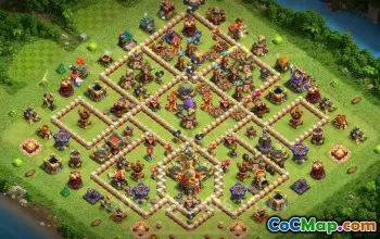 TH16 Defense Trophy Base with Link | Clash of Clans 2025 #52475