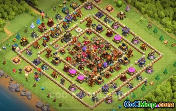 TH16 Farming Base Design - Anti 3 Stars Layout 2025 #22217
