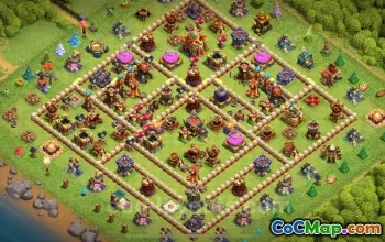 TH16 Farming Base Design: Anti 3 Stars Link for COC 2025 #22207