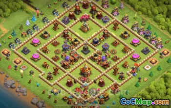 TH16 Farming Base Link - Anti 3 Stars | Clash of Clans 2025 #22212