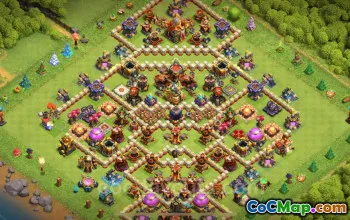 TH16 Farming Base with Link | Anti 3 Stars | Clash of Clans #22205