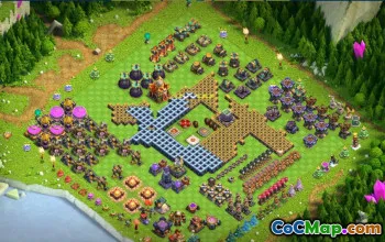 town hall 16, funny/progress base layout #40421