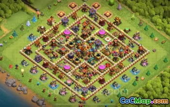 TH16 Hybrid Trophy Base - Clash of Clans 2025 Copy #22333