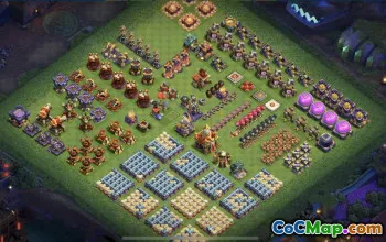 town hall 16, progress base layout #41054