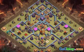 town hall 16, trophy/war/farming base layout #40277