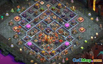 town hall 16, trophy/war/farming base layout #40294