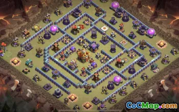 town hall 16, trophy/war base layout #40432