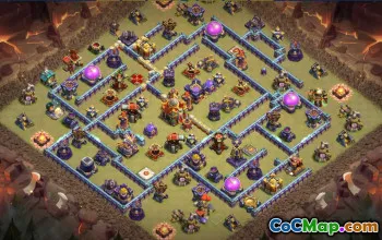town hall 16, trophy/war base layout #40465