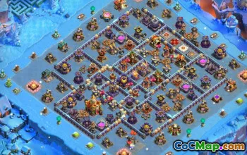 town hall 16, trophy/war base layout #40543