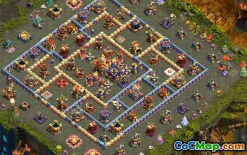 town hall 16, trophy/war base layout #40651