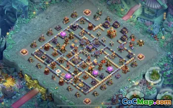 town hall 16, trophy/war base layout #40814