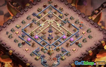 town hall 16, trophy/war base layout #40883