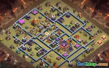 town hall 16, trophy/war base layout #40901