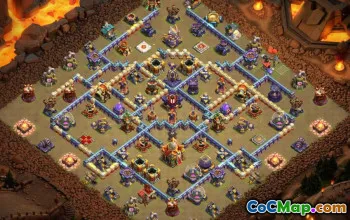 town hall 16, trophy/war base layout #40930
