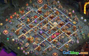 town hall 16, trophy/war base layout #40984