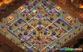 town hall 16, trophy/war base layout #41068