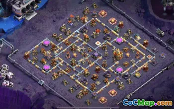 town hall 16, trophy/war base layout #41167