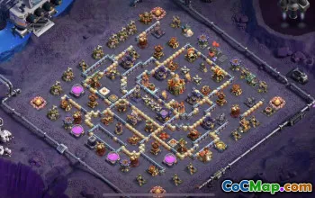 town hall 16, trophy/war base layout #41168