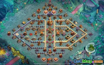town hall 16, trophy/war base layout #41220