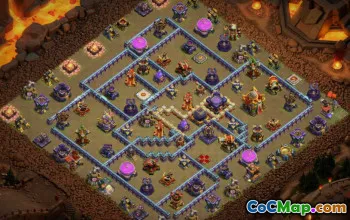 town hall 16, trophy/war base layout #41384