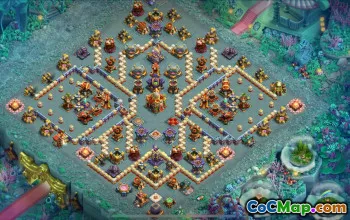 town hall 16, trophy/war base layout #41390