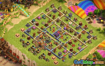 town hall 16, trophy/war base layout #41397