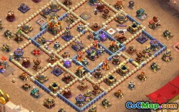 town hall 16, trophy/war base layout #41462