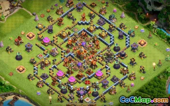 town hall 16, trophy/war base layout #41611