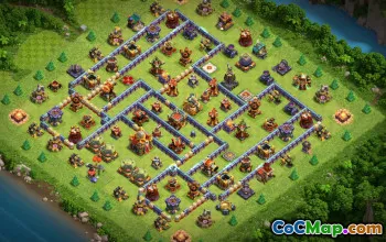town hall 16, trophy/war base layout #41738
