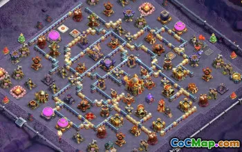 town hall 16, trophy/war base layout #41813
