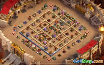 town hall 16, trophy/war base layout #41941