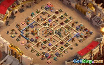 town hall 16, trophy/war base layout #41943
