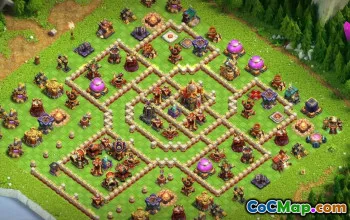 town hall 16, trophy/war base layout #41965