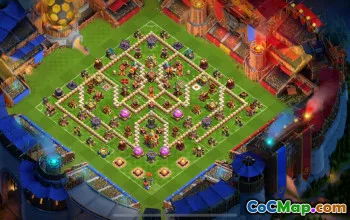 town hall 16, trophy/war base layout #41971
