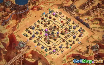 town hall 16, trophy/war base layout #42101