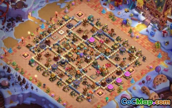 town hall 16, trophy/war base layout #42309