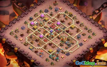 town hall 16, trophy/war base layout #42542