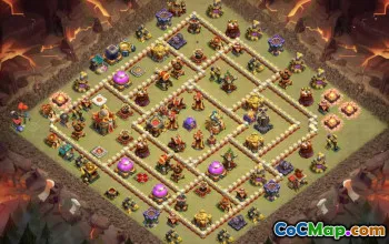 town hall 16, trophy/war base layout #42757