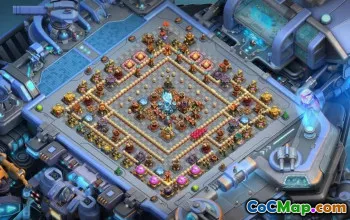 town hall 16, trophy/war base layout #43023