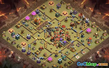 town hall 16, trophy/war base layout #43417