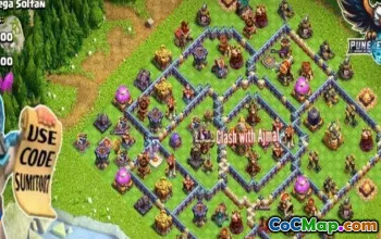 town hall 16, trophy/war base layout #43617