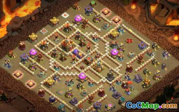 town hall 16, trophy/war base layout #43621