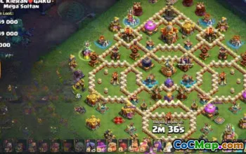 town hall 16, trophy/war base layout #43648