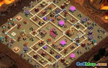 town hall 16, trophy/war base layout #43809