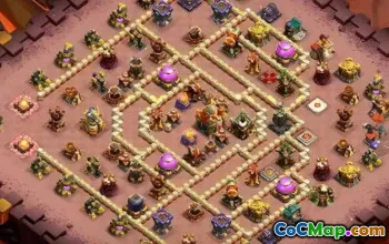 town hall 16, trophy/war base layout #43827