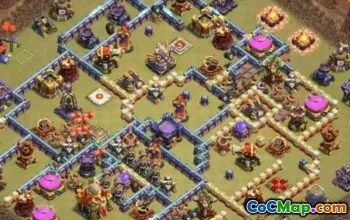 town hall 16, trophy/war base layout #43857