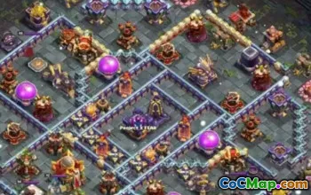 town hall 16, trophy/war base layout #43862