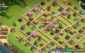 town hall 16, trophy/war base layout #43945