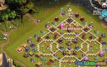 town hall 16, trophy/war base layout #43947