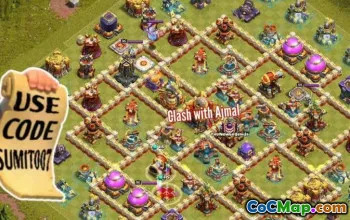 town hall 16, trophy/war base layout #43949